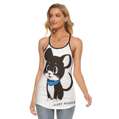 Picture of Scarf Mousey Criss-Cross Back Tank Top