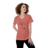 Picture of Scarf Mousey Womens T-Shirt V-Neck - Christian Pride