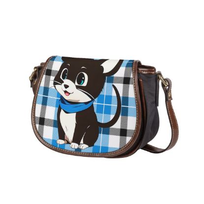 Picture of Scarf Mousey Cross Body Bag With Single Strap - Plaid