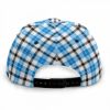 Picture of Scarf Mousey Flat Brim Snapback Cap - Blue Plaid