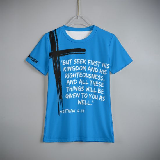 Picture of Scarf Mousey Kids T-Shirt - Matthew 6:33