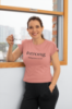 Picture of Scarf Mousey Womens T-Shirt V-Neck - #strong Philippians 4:13