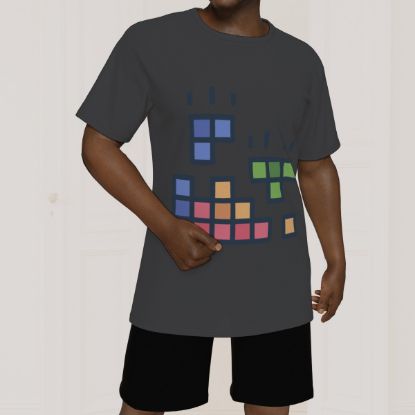 Picture of Scarf Mousey Shirt - Birdseye Tetris
