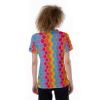Picture of Scarf Mousey Womens T-Shirt V-Neck - Find Joy